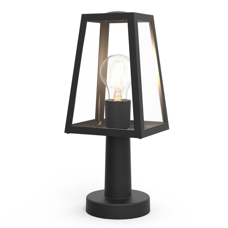 Lampa ogrodowa stojąca Lutec Fia czarno-biała 1 x E27 x 40W IP44 wym: 33,8 x 14 x 12 cm - 1 szt.