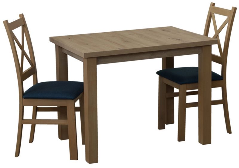 Zestaw stół 100x70 z 2 krzesłami Bonni M013-2 Dąb Artisan 1 kpl.