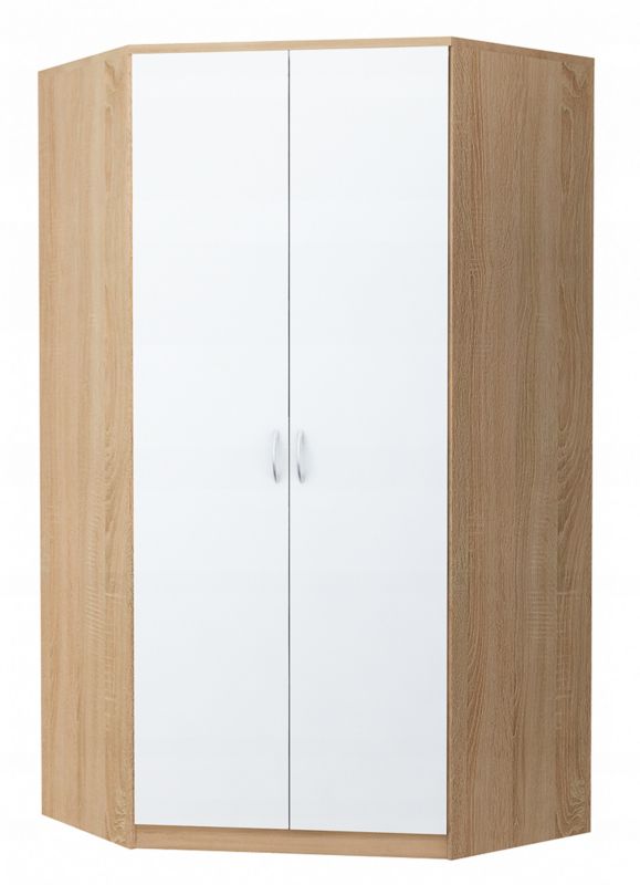 Szafa Matkam Corner 2D narożna Rob biały-sonoma 1 szt.