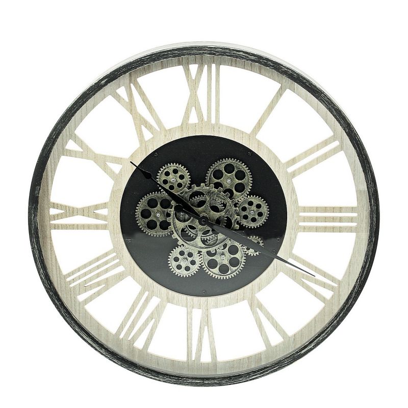 Zegar ścienny Dekoria New Age śr. 57 cm złoty 1 szt.