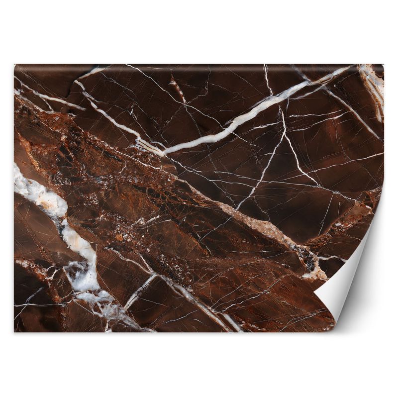 Fototapeta Feeby Brązowy Marmur Abstrakcja Glamour 250x175 1 szt