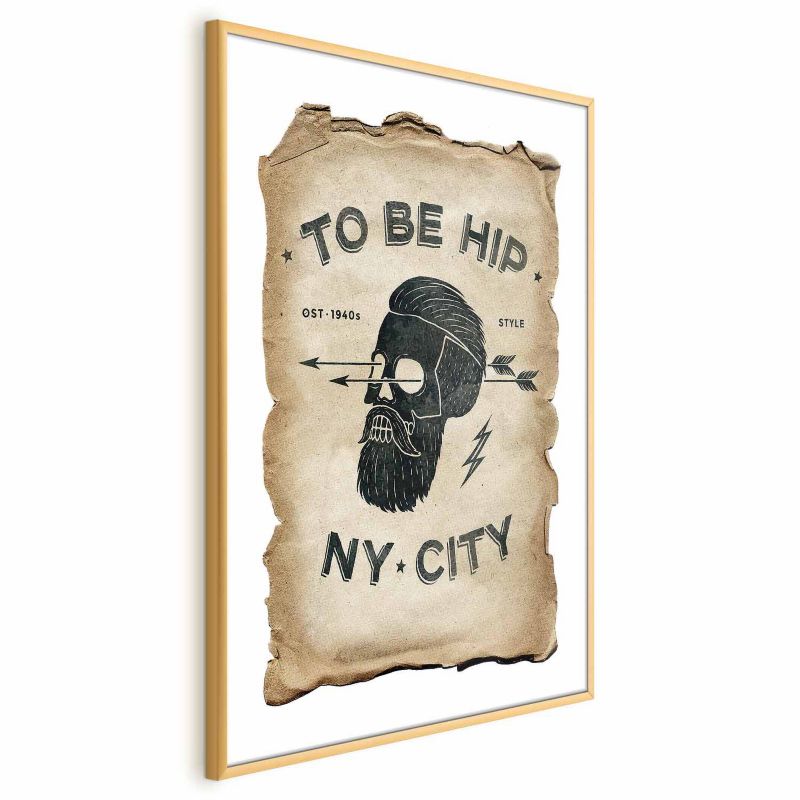 Plakat Artgeist To be hip 21x30 cm z ramą złotą 1 szt