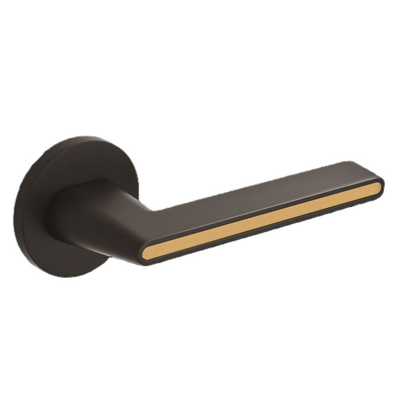 Klamka drzwiowa Kuchinox Elika II na rozecie patyna czarno złota