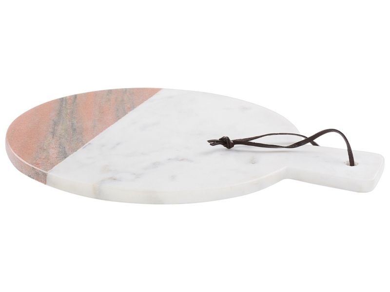 Naczynia do serwowania Taca Acharnes Efekt marmuru Biały 1 szt.