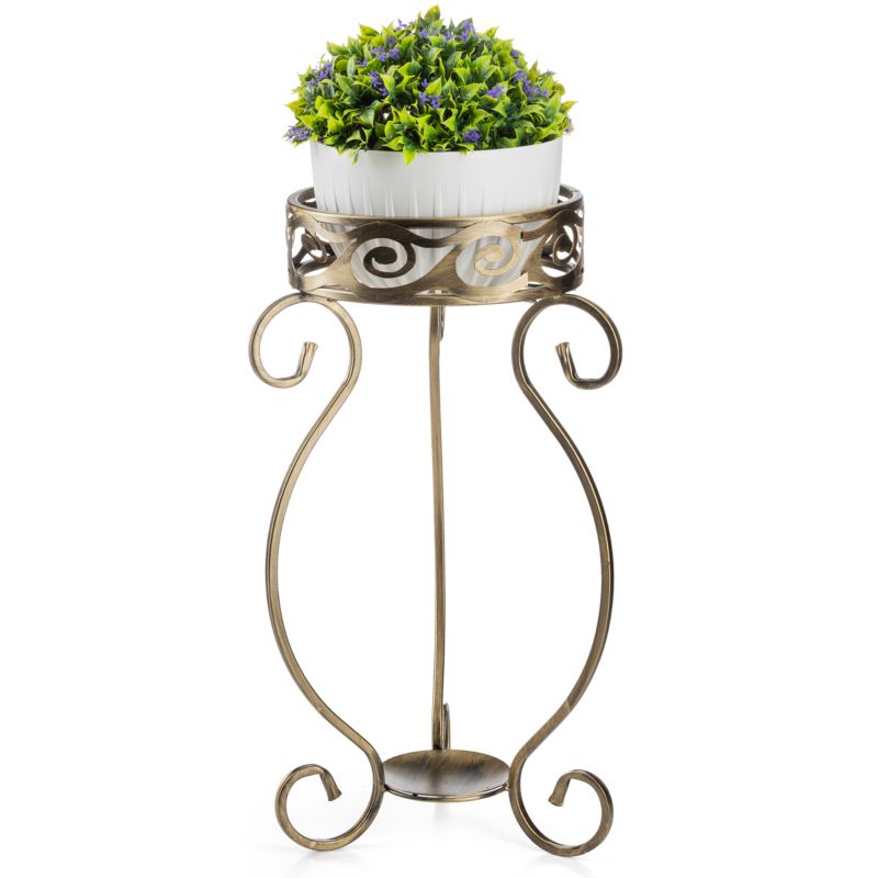 Kwietnik Dąstal Metalowy Złoty 33x28x63 cm 1 szt.