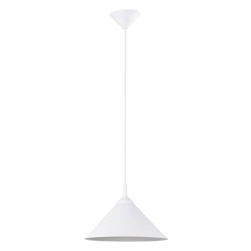 Lampa wisząca Sollux Lighting Zuma 2786 biała szerokość 30 cm 1xE27 x 1 szt.