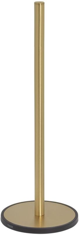 Uchwyt na papier toaletowy Tiger Tune czarny mat/mosiądz 35,6 cm stojący na 3 rolki 1 szt.