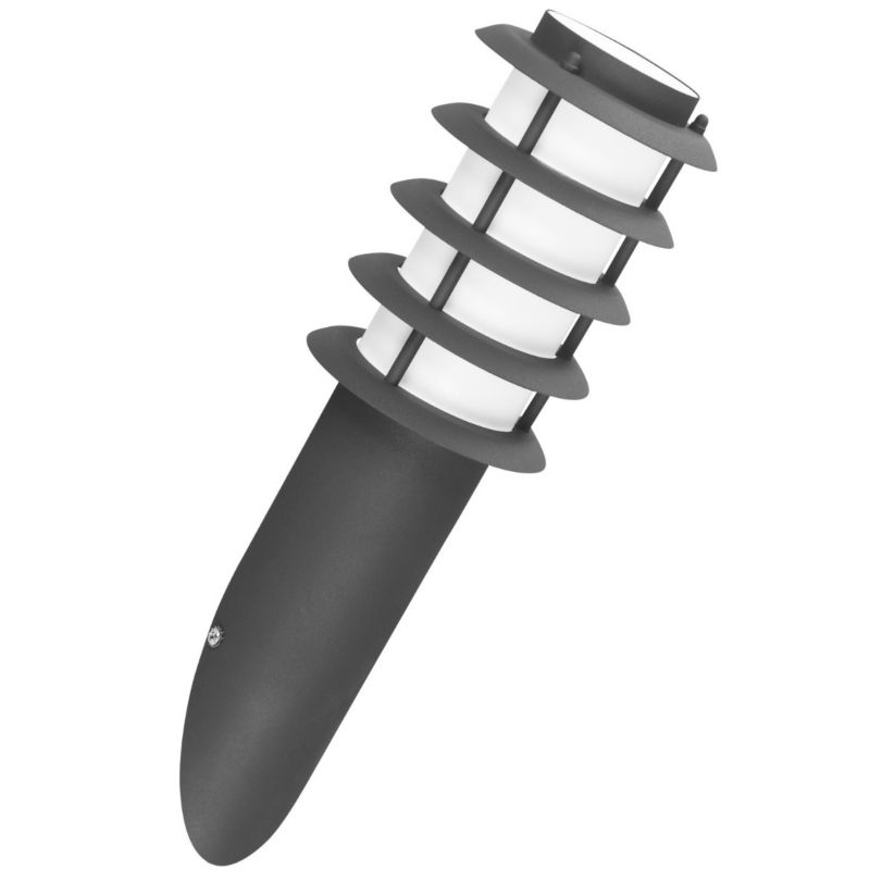 Kinkiet ścienny zewnętrzny Polux Serena szary 1 x E27 x IP44 wym: 40 x 12 x 12 cm - 1 szt.