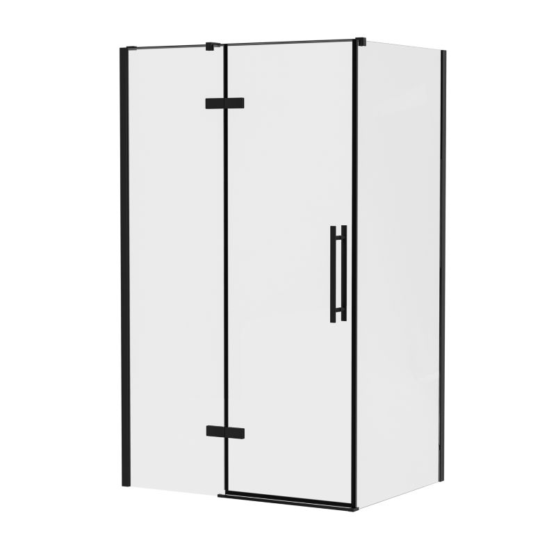 Ścianka prysznicowa stała Ravak Cool COPS 80 czarna transparent 1szt