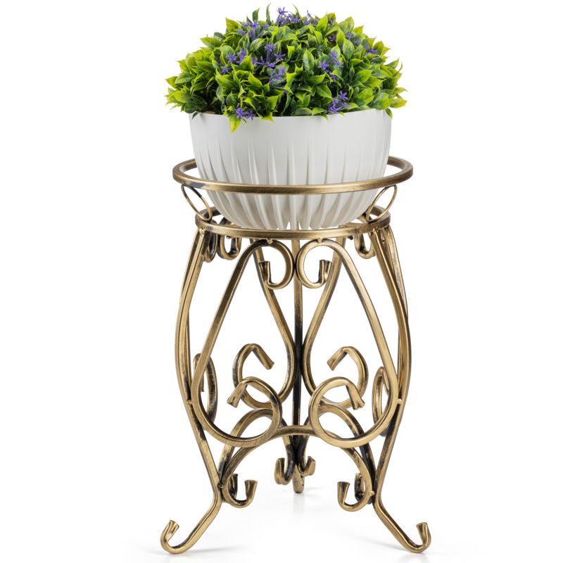 Kwietnik Dąstal Metalowy Złoty 31x28x44 cm 1 szt.