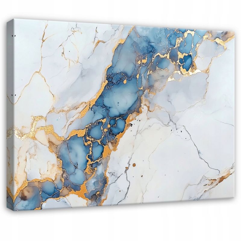 Obraz Na Płótnie Canvas WALLARENA 100x70 cm Dekoracja Ścienna Do Sypialni Salonu Kuchni Abstrakcja Marmur 1 szt.