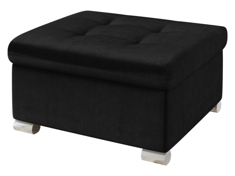 Pufa MIRJAN 24 Niko Mała czarny aksamit 1 szt.