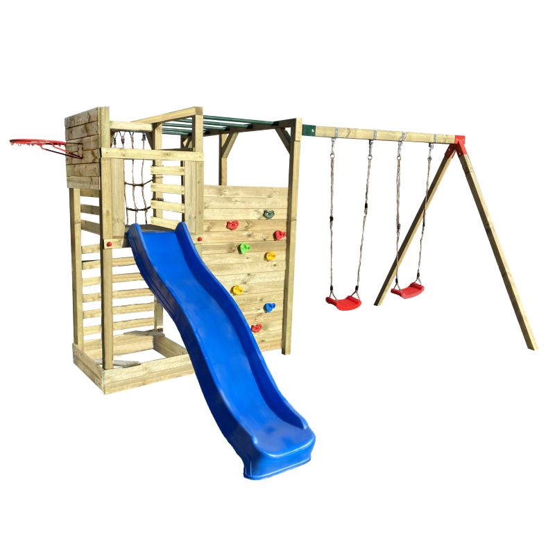 Drewniany plac zabaw dla dzieci 4iQ Group Cubic Delta 1 szt.