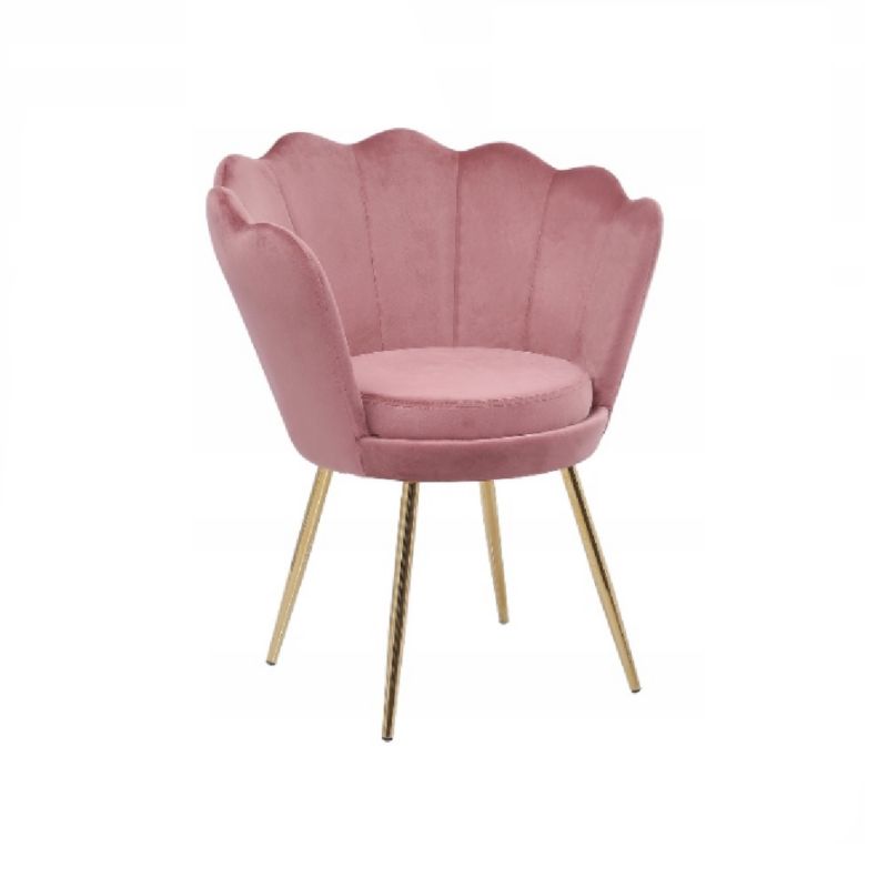 Ozdobny fotel do salonu Family Meble Novio różowy 1szt