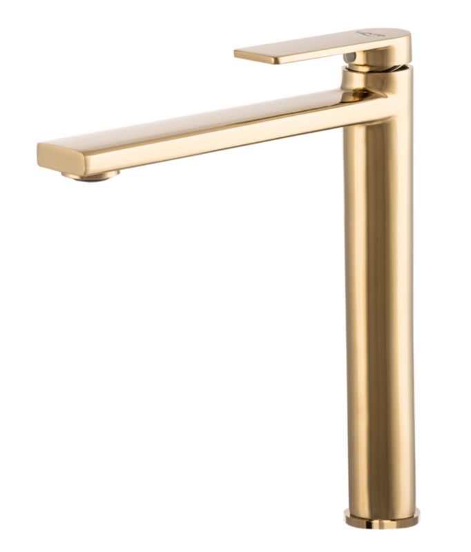 Bateria Umywalkowa Łazienkowa Wysoka Granitan Rossa Złota 1 szt.