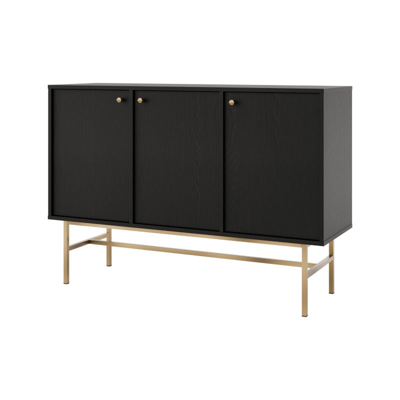 Komoda trzydrzwiowa Bonni Sakai 3 3F T813 Czarny 1 szt.