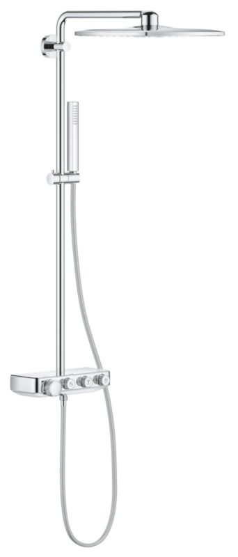 Zestaw prysznicowy termostatyczny Grohe Euphoria StarLight Chrome, deszczownica, 1 szt.