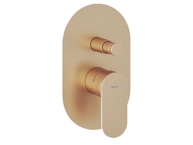 Bateria podtynkowa Ravak Eleganta EL 061.60RGB z automatycznym przełącznikiem, 2-drożna różowe złoto 1 szt