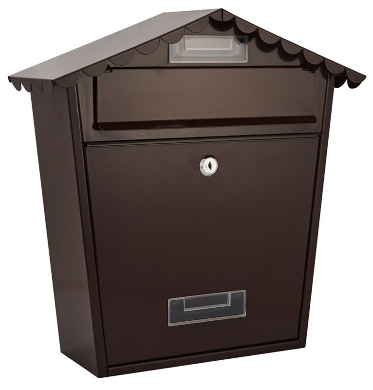 Skrzynka na listy Stahl Rodos brązowa