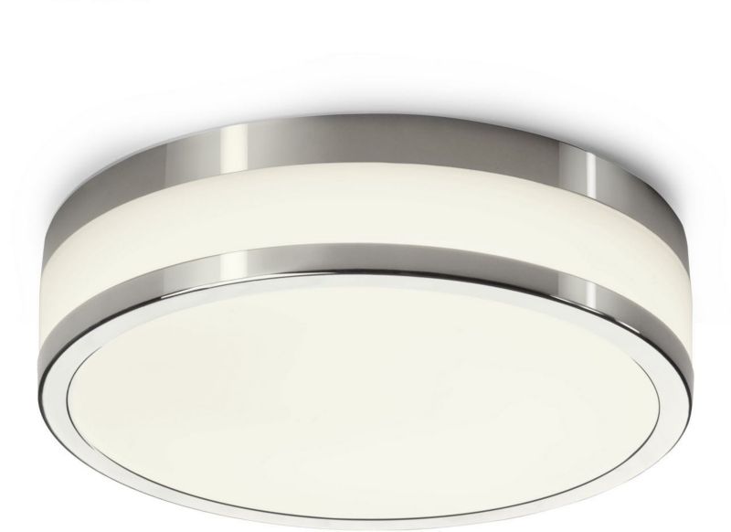 Plafon sufitowy Nowodvorski Lighting Malakka chromowany biały LED 18W 4000K 940lm IP44 wym: 8 x 29,5 x 29,5 cm szkło - 1 szt.