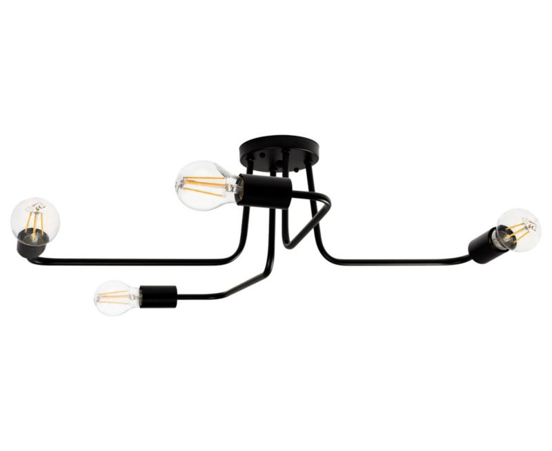 Lampa Sufitowa Toolight App013-4Cw Agaro Czarny