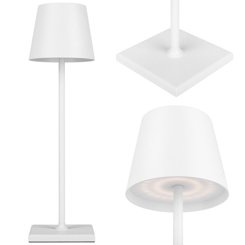 Lampa biurkowa LED MasterLED Solio 3W 375mm 4000K z akumulatorem biała 1 szt.