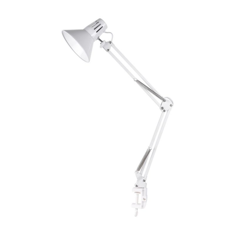 Lampa biurkowa Polux Worker biała 1 x E27 x 10W IP20 wym: 70 x 15.5 cm metal - 1 szt.