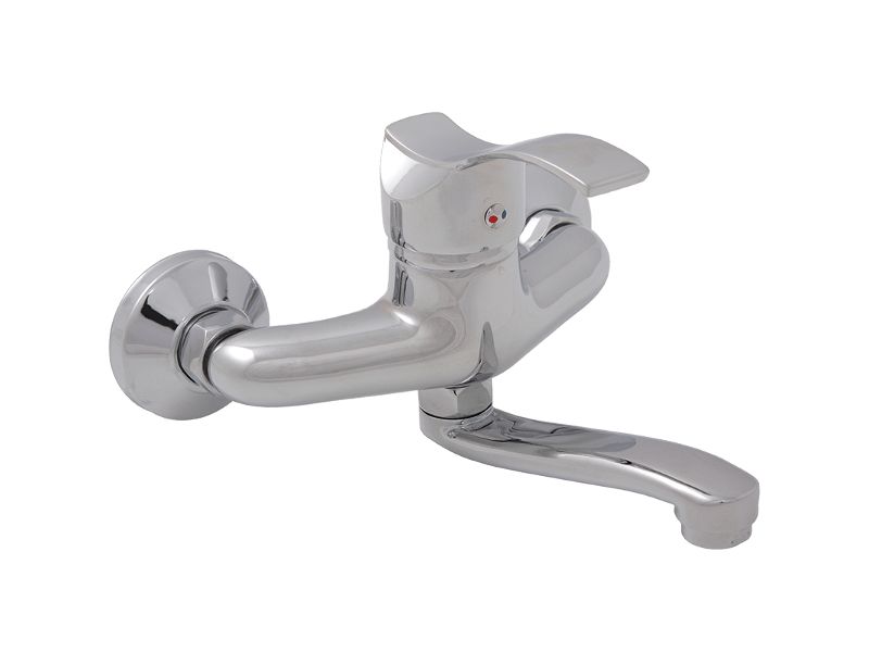 Bateria Umywalkowa Kuchinox Ścienna Argo Ruchoma wylewka Chrom 1 szt.