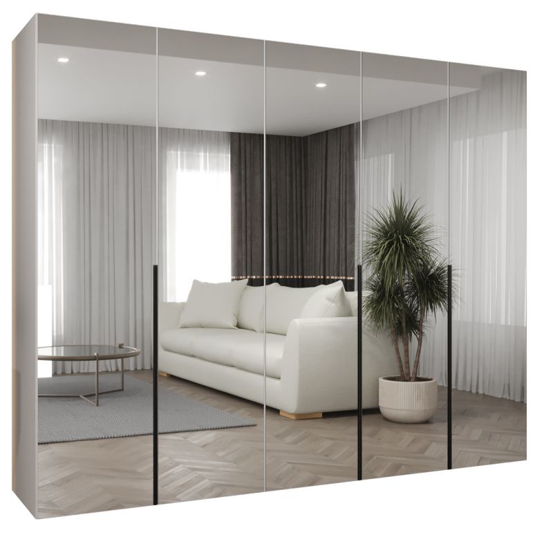 Szafa uchylna otwierana ALICANTE 3 250 wys 202 cm Biały + Czarny 1 szt