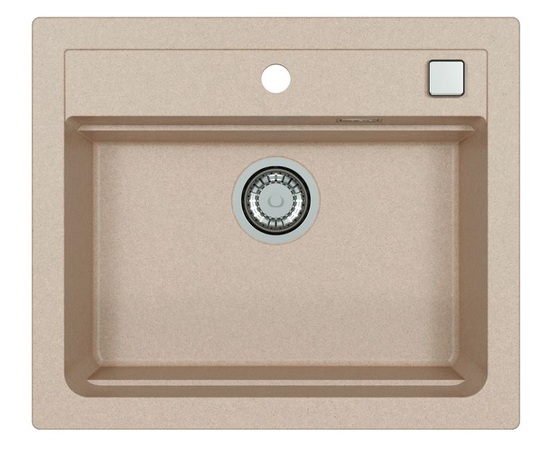 Zlewozmywak granitowy Alveus Atrox 30 kol. 22 piasek (59x50cm) 1-komorowy 1szt.