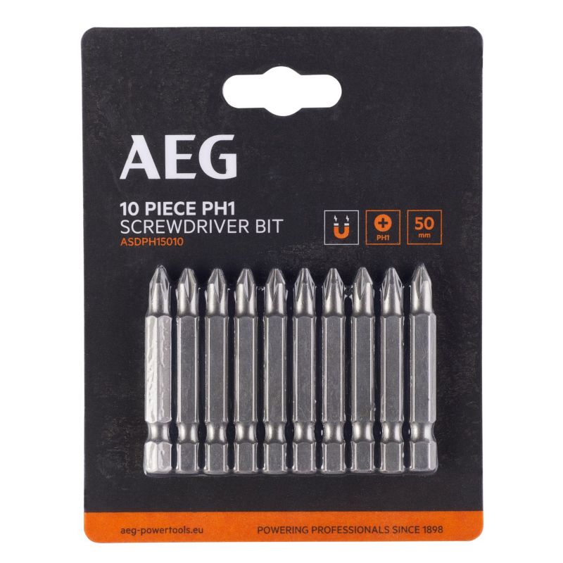 Zestaw Bitów AEG 50mm PH1 Philips SDriver 10 elementów 1 szt.