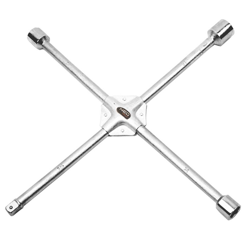 Klucz do kół NEO TOOLS krzyżakowy, wzmacniany, 17 x 19 x 22 x 1/2" mm 1 szt