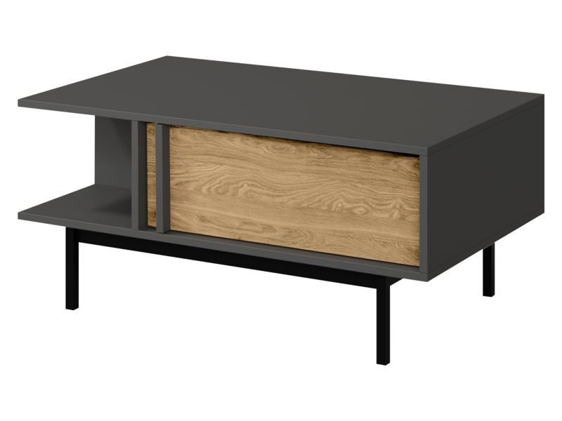 Stolik kawowy MIRJAN 24 Alsy 12 antracyt + dąb olejowany 1 szt.