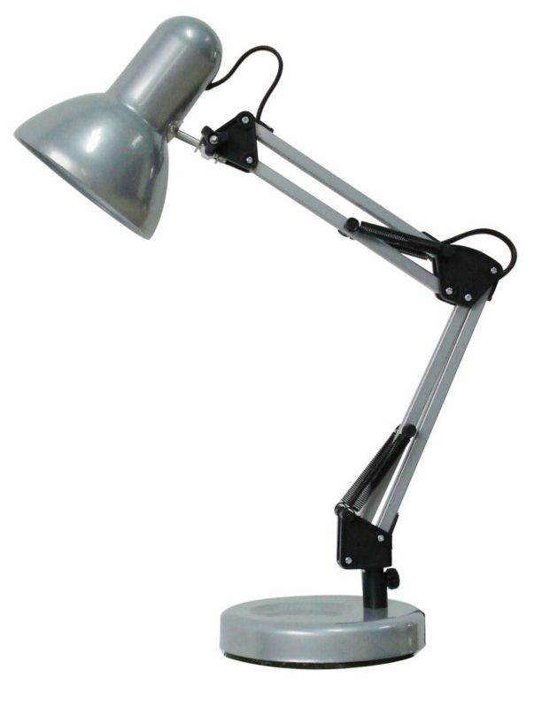 Lampa biurkowa Rabalux Samson srebrna 1 x E27 x 60W IP20 wym: 49 x 37 x 37 cm metal - 1 szt.