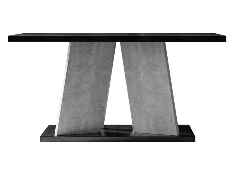 Stolik kawowy MIRJAN 24 Mufo czarny połysk / beton 1 szt.