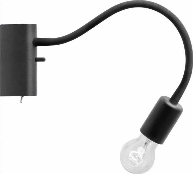 Kinkiet ścienny Nowodvorski Lighting Flex czarny 1 x E27 x 60W IP20 wym: 11,5 x 4,5 x 31 cm - 1 szt.