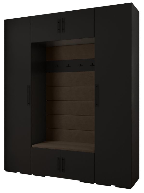 Garderoba do przedpokoju Abiks INOVA 3 Z13 czarny+czarny+manila04 1 szt.