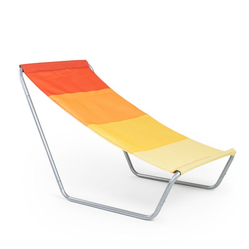 Leżak turystyczny Be-active.pl plażowy składany z torbą pomarańczowy 1szt