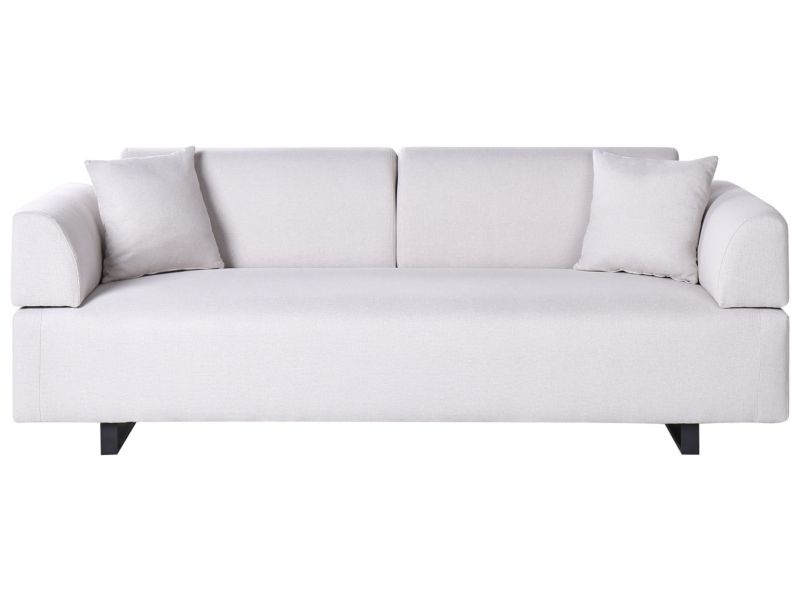 Sofa ze stolikami beżowa Sokna 1 kpl