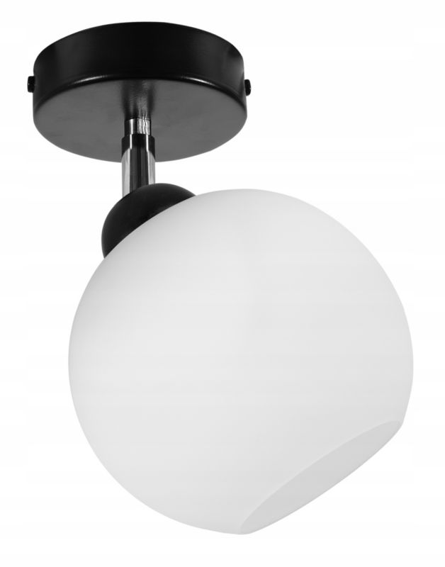 Lampa sufitowa wisząca Light Home LH Eliza kinkiet skośny 1x E27 60W czarny/biały 1szt.