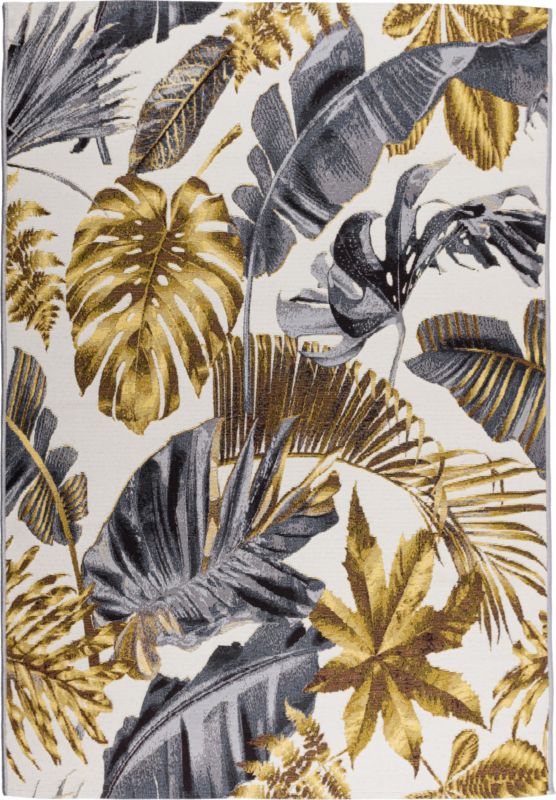 Dywan Multidecor Cappucino Outdoor na zewnątrz i do wewnątrz 160 x 235 cm liście złoty 1 szt.