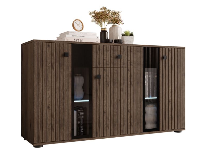 Komoda MIRJAN 24 Salsa II z oświetleniem LED orzech okapi 1 szt.