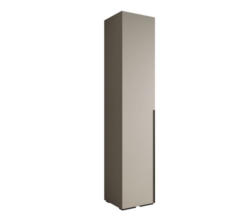 Szafa uchylna ubraniowa INOVA 1 (kaszmir/czarny) 0,5