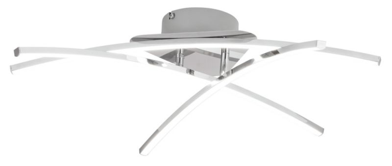 Lampa sufitowa wisząca Rabalux Alexis chromowana wym: 13 x 58,5 x 58,5 cm wbudowany LED 3x 7W 1 szt.