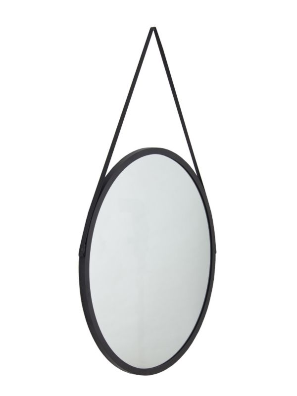 Lustro Profilmat okrągłe 80 czarna rama na pasku 1szt.