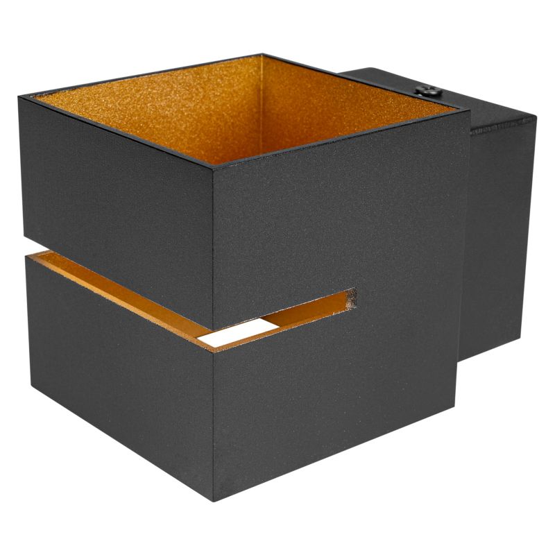 Kinkiet LED MasterLED Costa G9 IP20 czarny złoty środek lampa ścienna 1 szt.