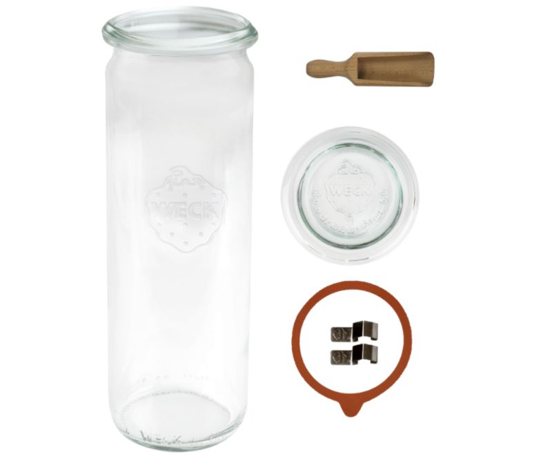 Słoik MODO24 Weck 600 ml fi 60 cylinder szklane wieko gumka 1 kpl.