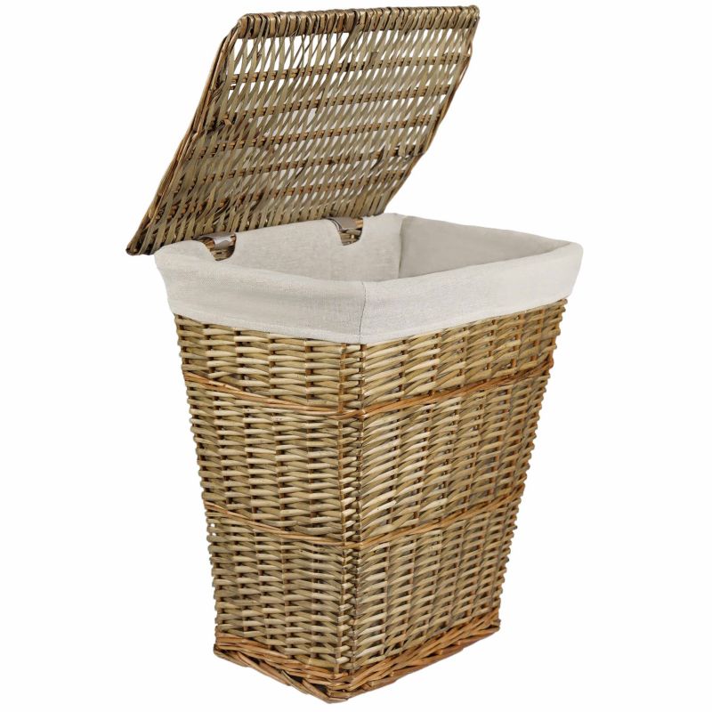 Koszyk na pranie Sepio Ben wiklina złoty