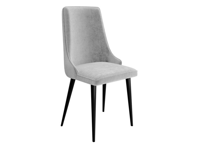 Krzesło MIRJAN 24 tapicerowane Mario gołębi czarny/szary 1 szt.