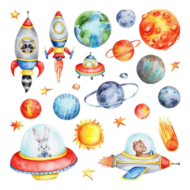 Naklejki Na Ścianę Wallfluent 227x130 cm Syrenki morze 1 rol.